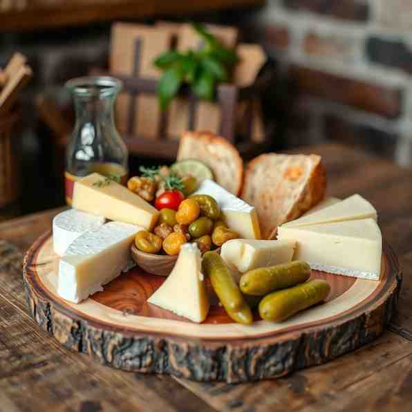 Ploughman's Lunch - Easy Cheese & Pickle Plate